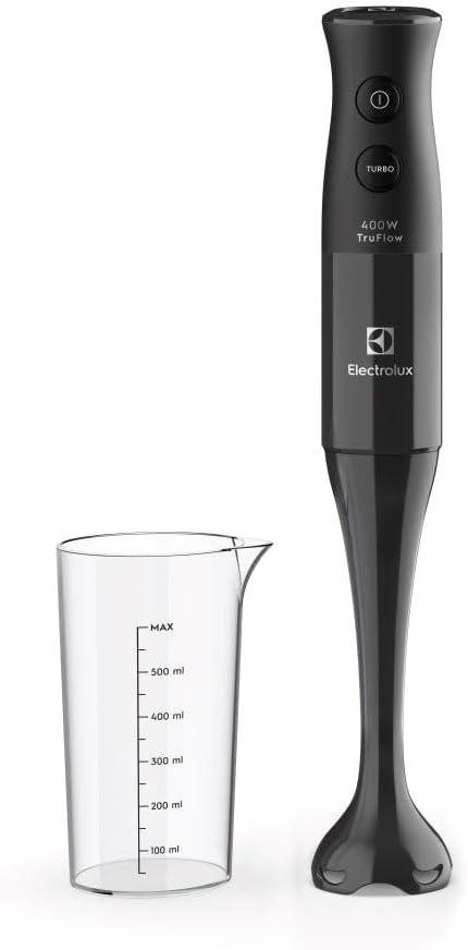 Mixer de mão Electrolux Preto 400W com Tecnologia TruFlow 1 velocidade função turbo EIB05 127V