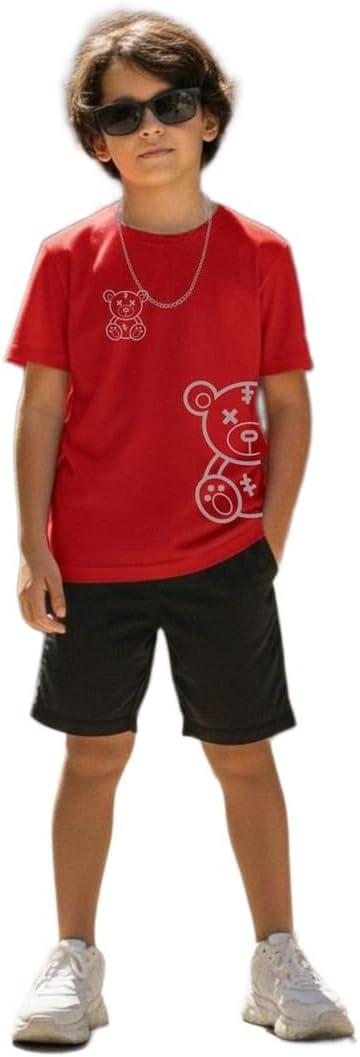 Blusa Infantil Menino Algodão Macio Estampa Ursinho Minimal