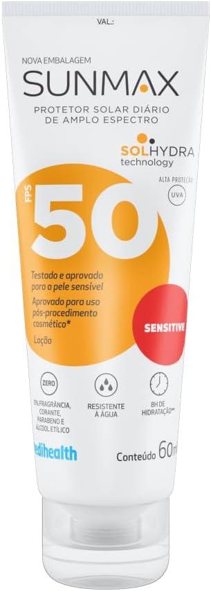 Protetor Solar Sunmax Sensitive Fator 50 Oil Free 60ml