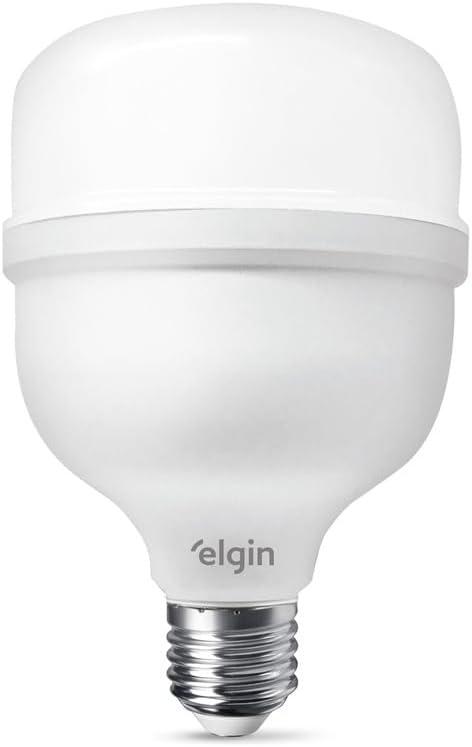 Lâmpada Bulbo LED T 40W 6500K Elgin Bivolt Luz Branca Fria
