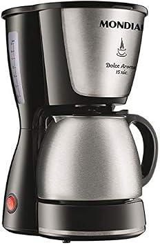 Mondial Cafeteira Elétrica Dolce Arome, Preto/inox, 550W, 110V - C-34 Ji 15x