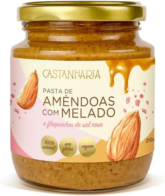 Castanharia Pasta De Amendoas Com Melado E Flocos De Sal Rosa 210G