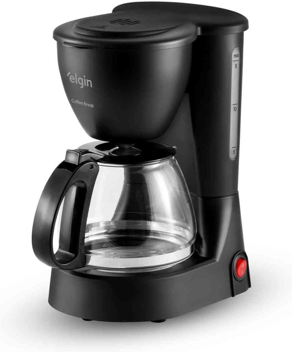 Cafeteira Elétrica 15 Xícaras Elgin Coffee Break Sistema Corta-pingos Preta 110V
