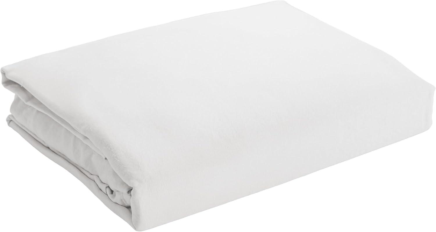 LYOR - Lençol com Elástico Queen Saphira Toque 300 Fios Microfibra Branco
