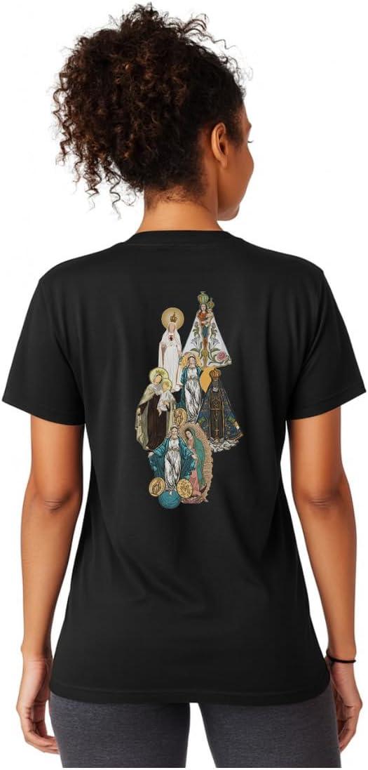 Camiseta Católica Rogai Por Nós Devoção E Fé Algodão Leve