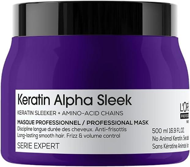 L'Oréal Professionnel Keratin Alpha Sleek Máscara Capilar, 500g