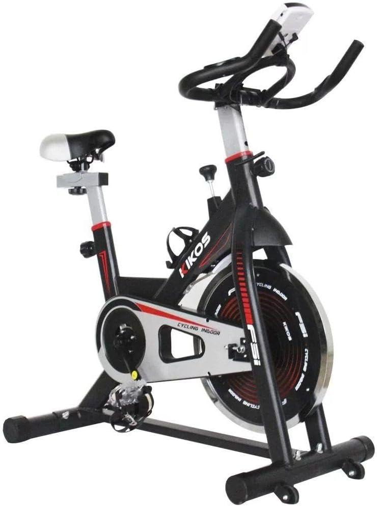 Bicicleta Ergométrica Spinning Kikos F5i Fitness Cardio Musculação com Roda de inércia de 10kg. silenciosa, resistente e ajustável; assento e guidão reguláveis; Ideal para seus treinos.
