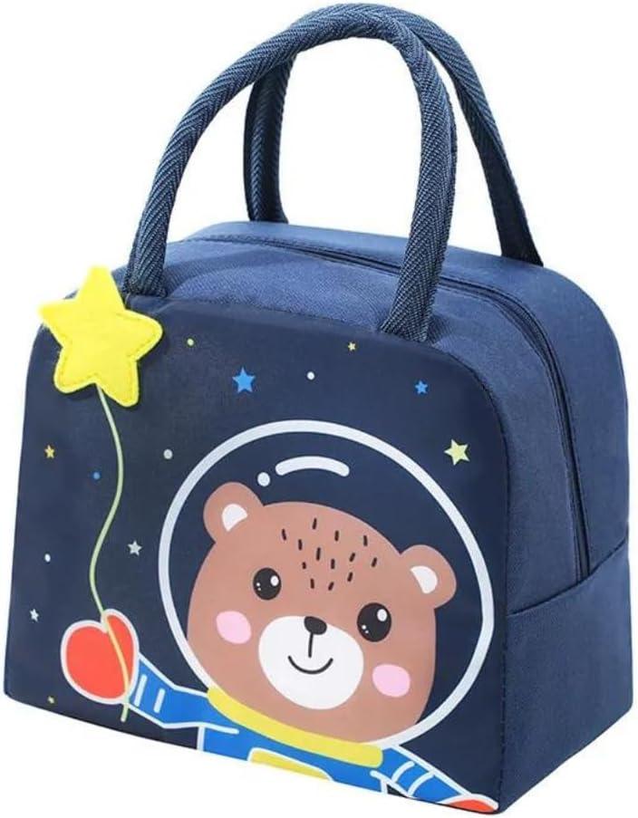 Lancheira Escolar Infantil Térmica Bolsa Meninos e Meninas Urso Astronauta