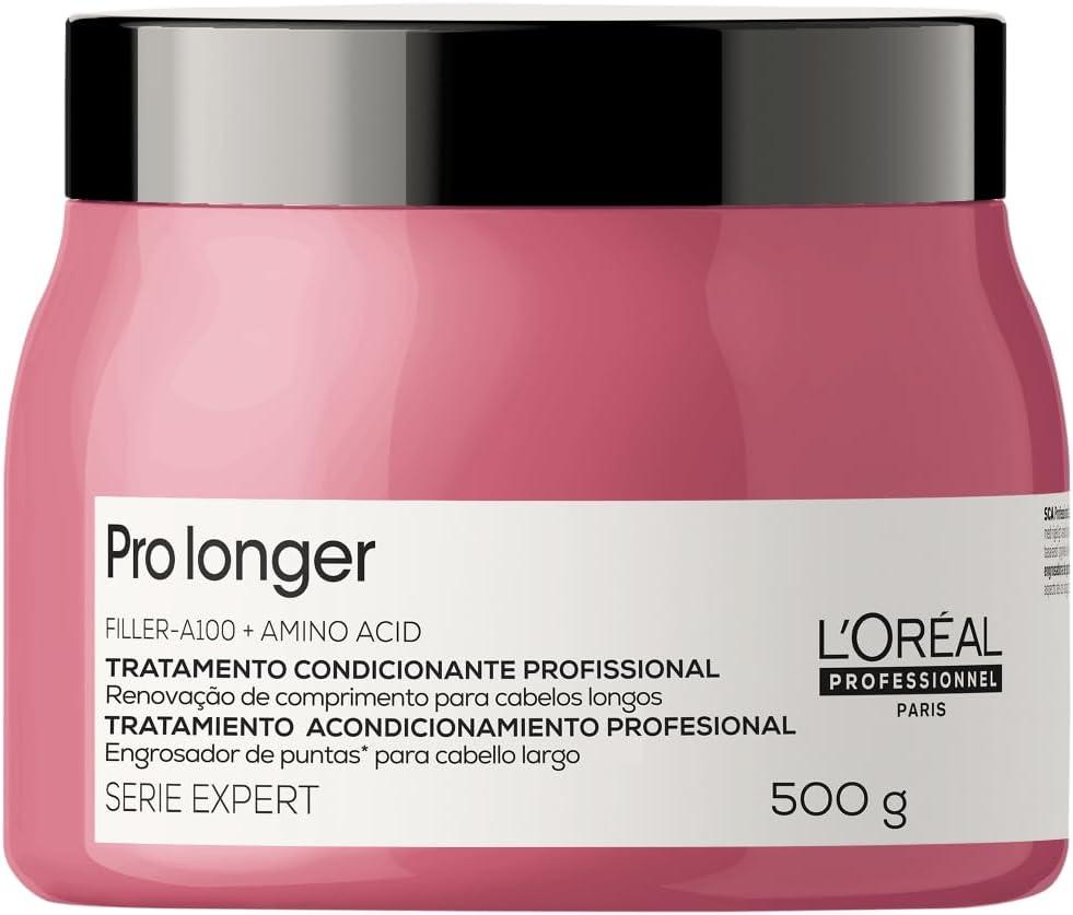 L'Oréal Professionnel Máscara de Tratamento Pro Longer, Reduz a Quebra e Aparência de Pontas Duplas, Adiciona Suavidade e Brilho, Para cabelos finos e com afinamento, 500g