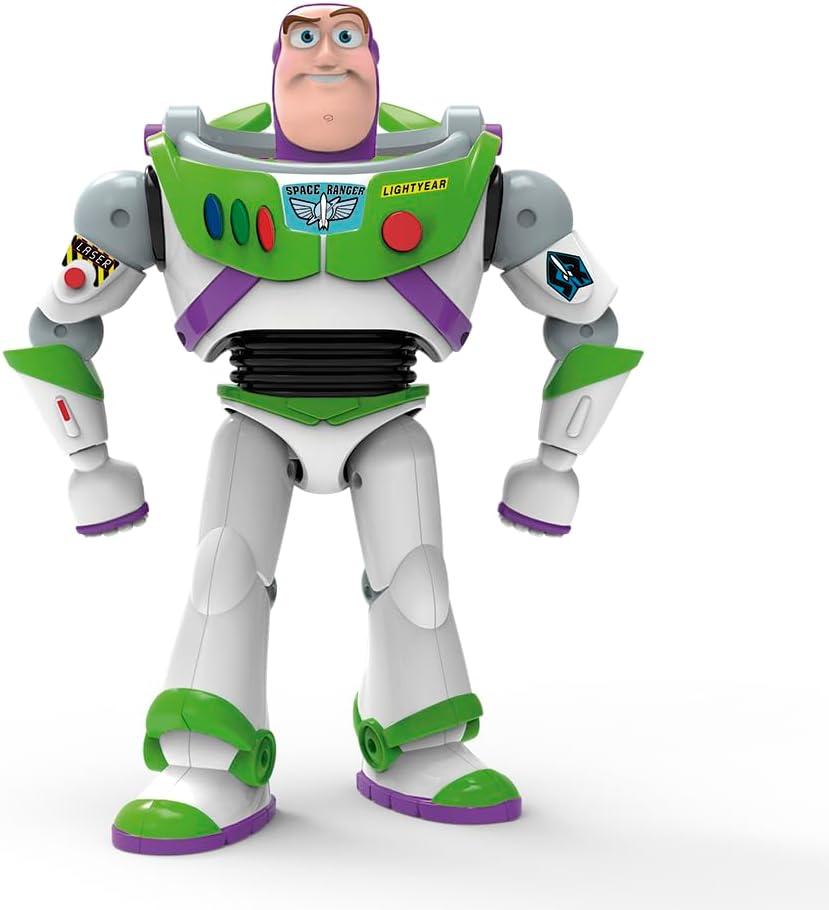 Boneco Buzz Lightyear Toy Story com Luz e Som Original Toyng 30cm Articulado com Frases em Português – Brinquedo Interativo Infantil - Disney Pixar