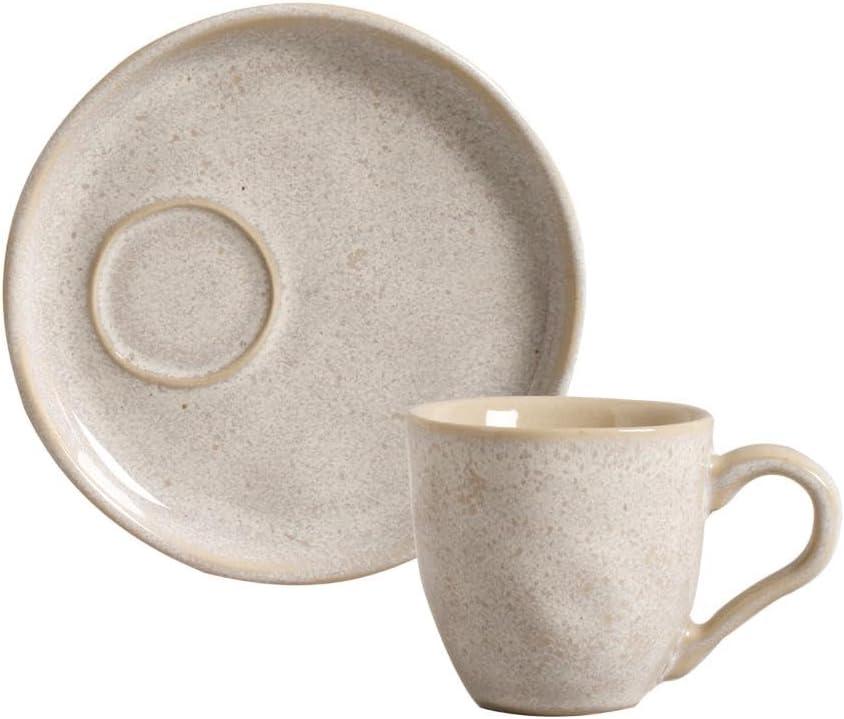 Porto Brasil Conjunto com 6 Xícaras De Café 70ml com 6 Pires Descentralizado Bio Latte