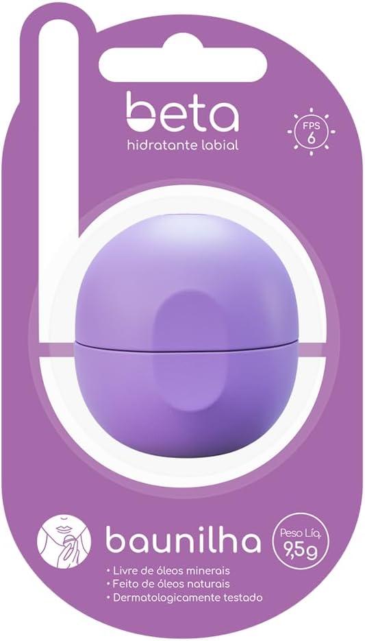 Hidratante Labial Beta, Aroma de Baunilha, 9,5g
