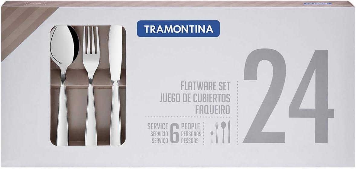 Faqueiro Aço Inox 24 Pç Tramontina Inox