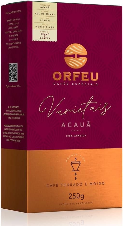 Café Acauã Orfeu Torrado e Moído 100% Arabica, 250g