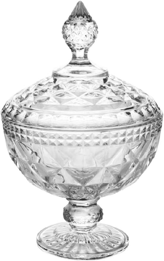 LYOR - Potiche de Cristal com Pé Diamond 15cm x 23cm