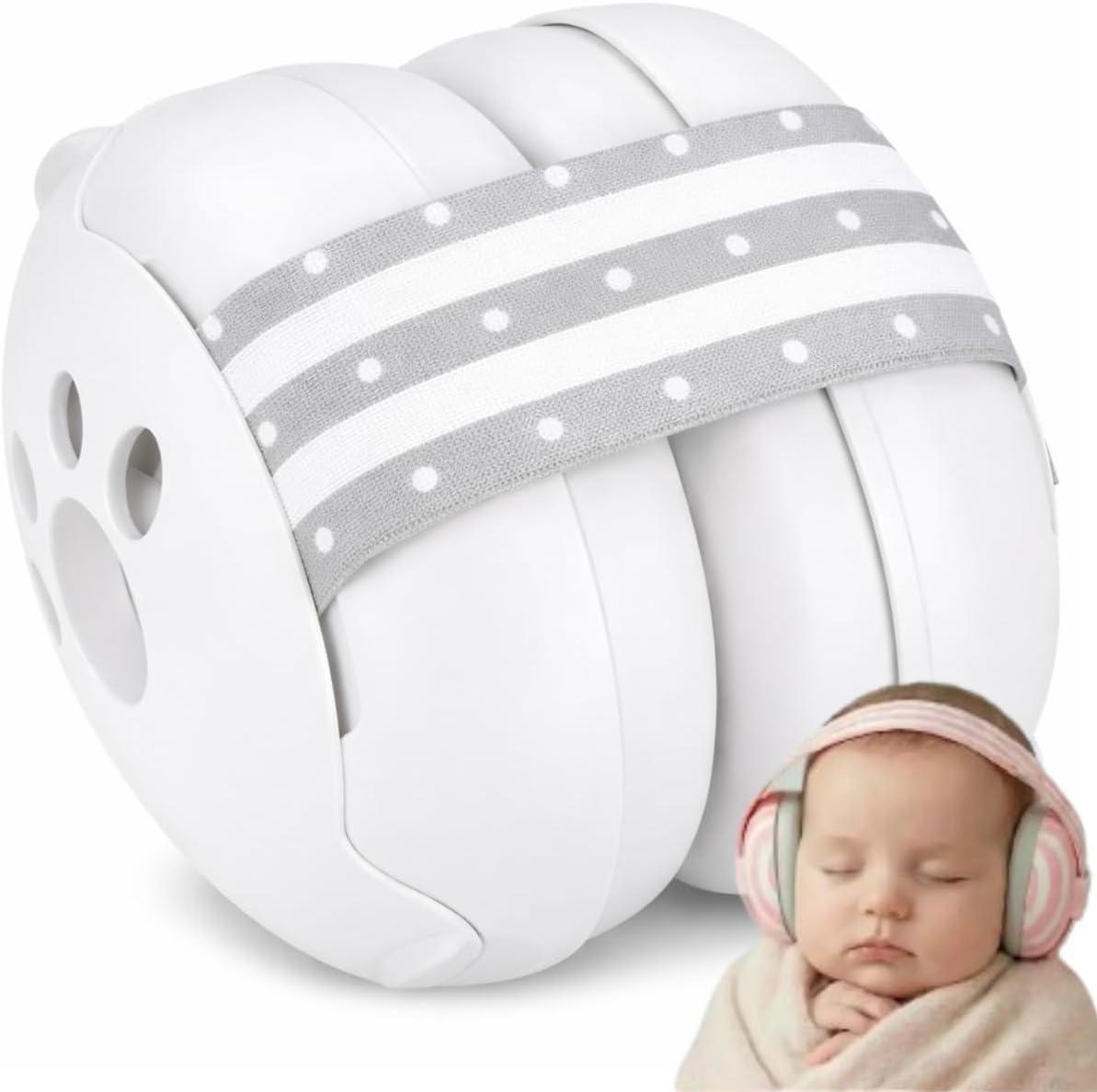 Abafador Protetor de Ruídos Infantil Bebê Ajustável Protetor Auricular de Som para Crianças e Recém-Nascidos Acalma e Protege Audição Ideal para Autismo, Viagens e Sono Fone Abafador de som