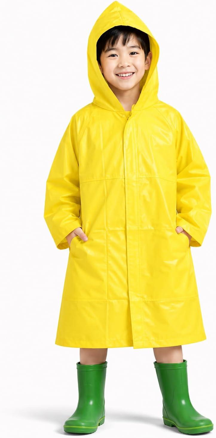 Capa de Chuva Impermeável com Capuz Leve e Confortável, Proteção Contra Chuva para Uso Diário, Ideal para Escola, Passeios, Viagens e Atividades ao Ar Livre