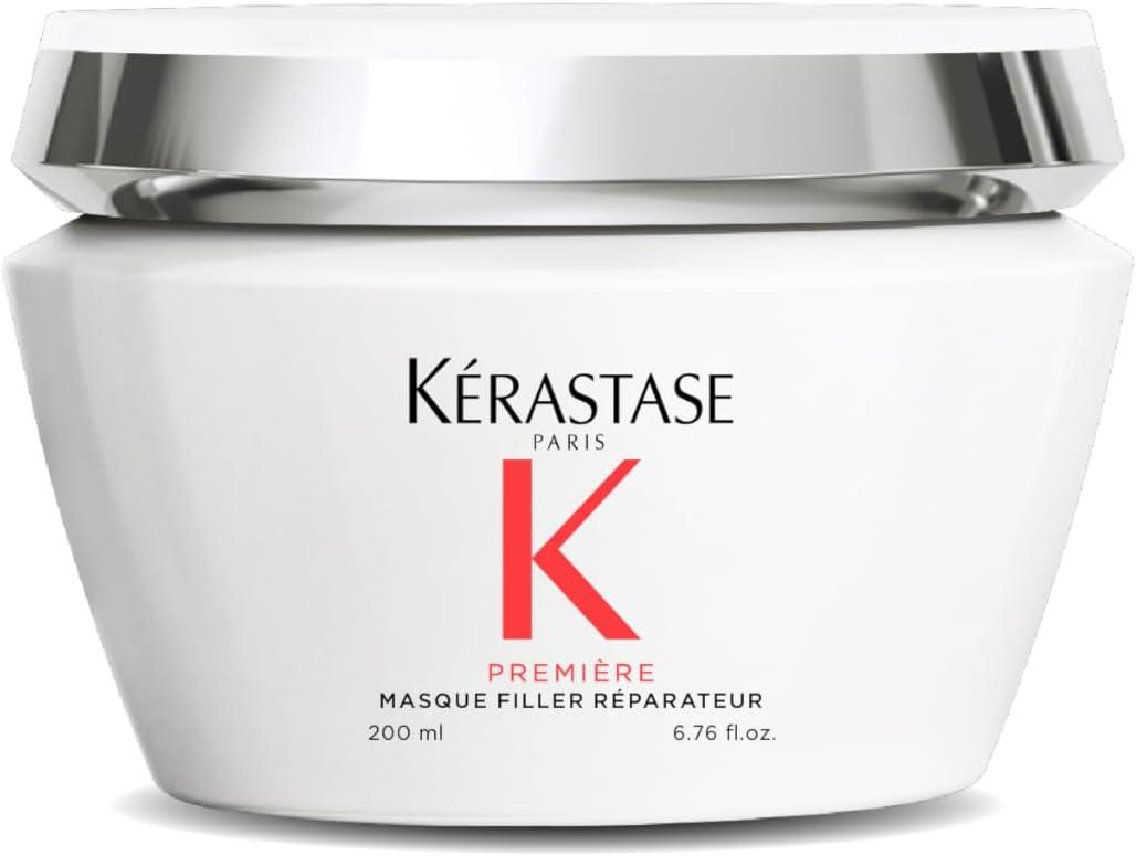 Kérastase Máscara Première Masque Filler Réparateur, Todos os tipos de cabelos danificados, Reparador de preenchimento, Hidrata e fortalece, Peptídeo e Glicina, 200ml