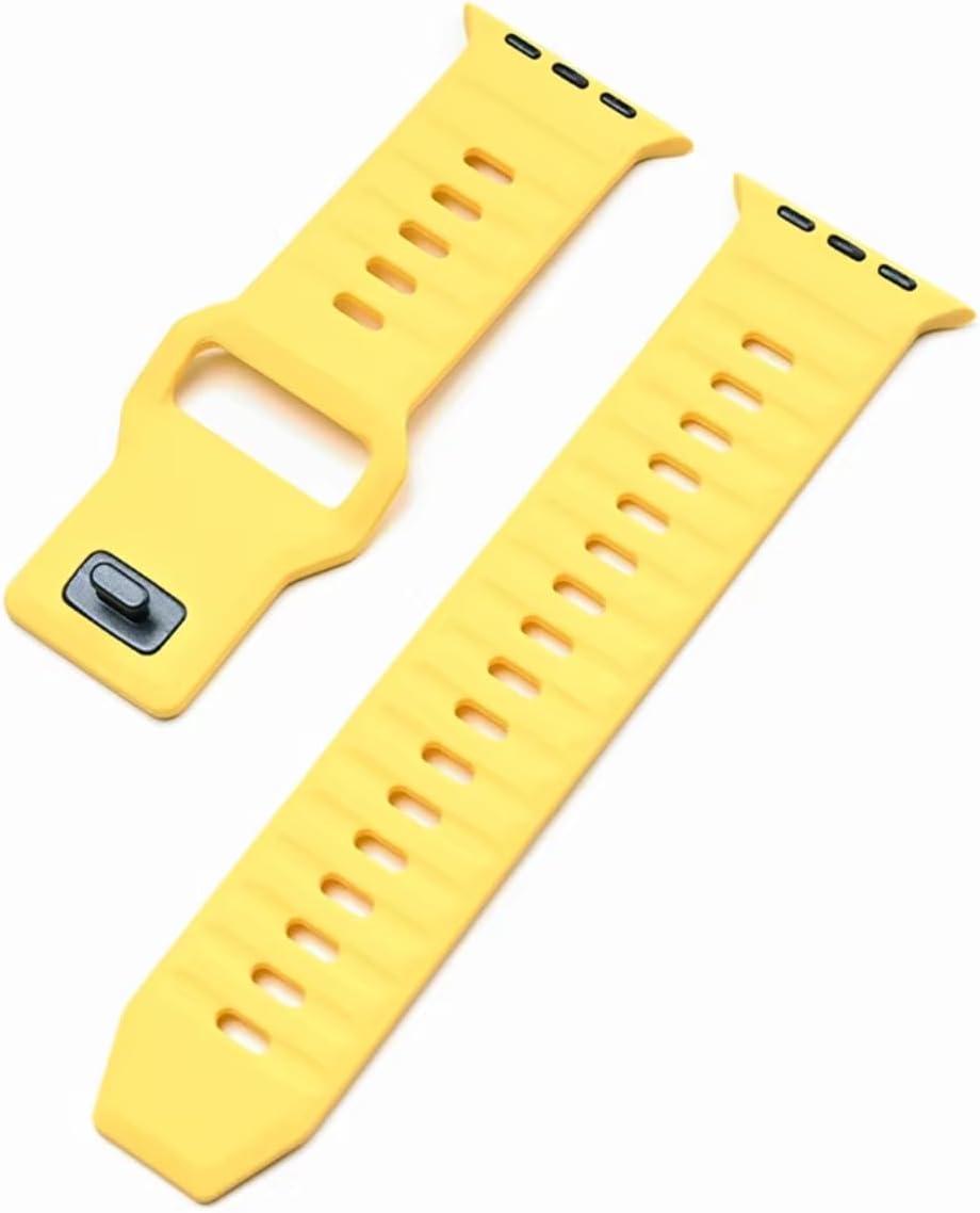 Pulseira de Silicone Mariner Para Apple Watch 42mm 44mm 45mm Ultra 1 e 2 de 49mm