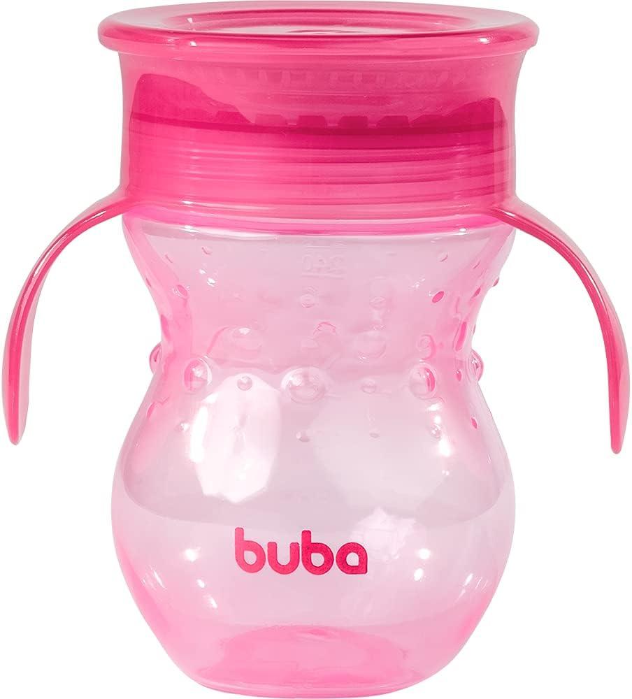 Buba Copo 360º Com Alça Rosa Rosa