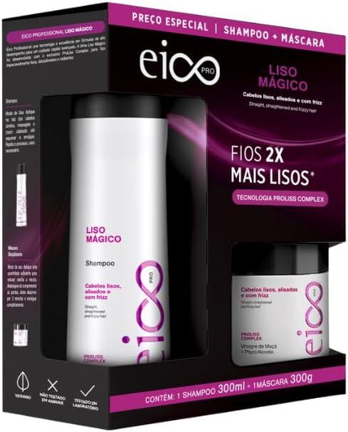 Eico Pro Kit Liso Mágico Shampoo 300ml + Máscara 300g