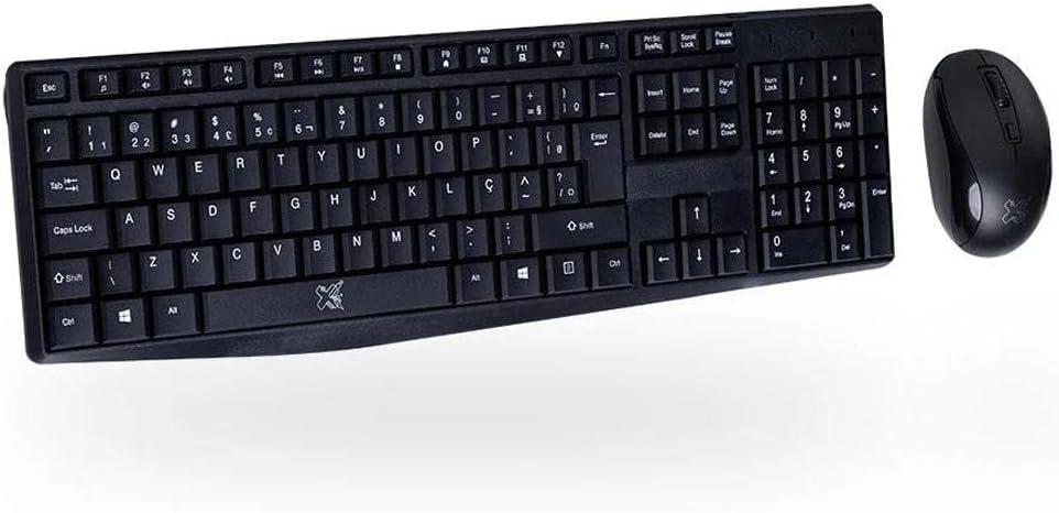 Maxprint Kit Teclado e Mouse Sem Fio Arteck Preto Conexão USB Compatível c/ Computador Pessoal, Notebook