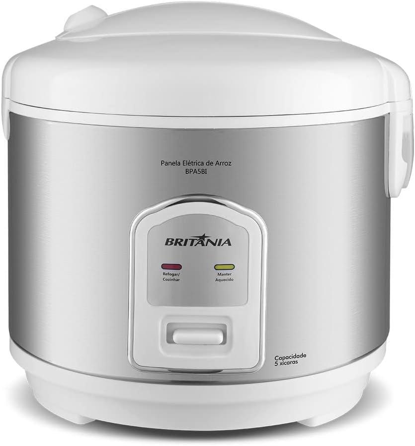 Panela de Arroz Elétrica Britânia BPA5BI 5 xícaras 400W 220V