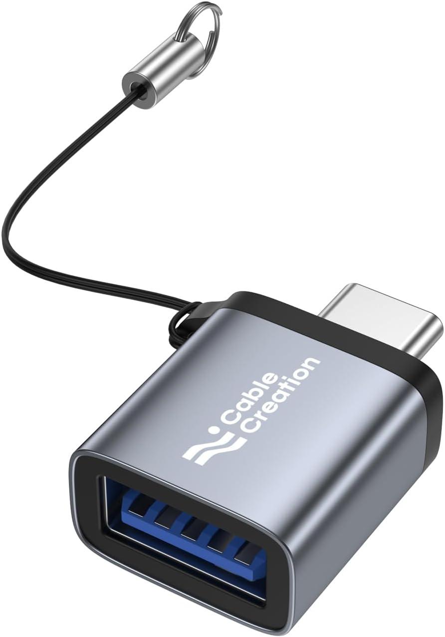 CableCreation Adaptador USB-C, USB 3.2 Gen 2 10 Gbps, macho para fêmea