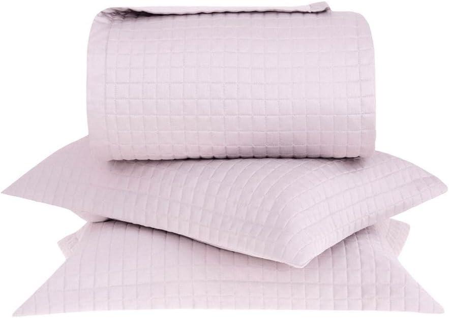 Buddemeyer Kit Colcha King 270 Fios N. Colors II 100% Algodão Rosa 3 pç
