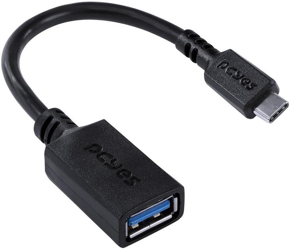 Adaptador Otg Tipo C para USB a 3.0 para Celular Smartphone 15 Cm Preto - P3amup-15 - Pcyes