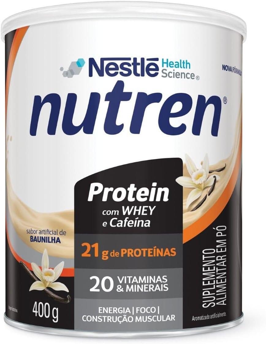 Suplemento Proteico em Pó Nutren Protein, Baunilha, 400g