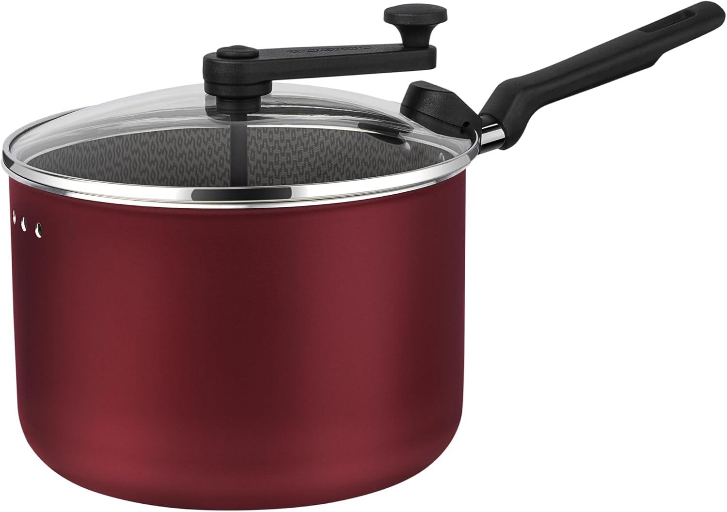 Tramontina Pipoqueira 20CM 3,5L Loreto Vermelho - Aluminio com Revestimento Antiaderente
