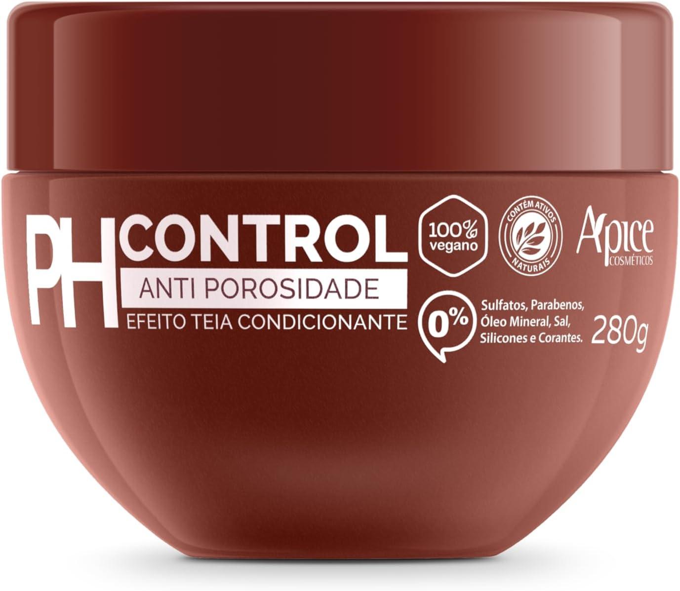 APSE Máscara Acidificante PH Control | Tratamento Anti-Porosidade com Efeito Teia para Selagem das Cutículas e Hidratação Profunda | 280g