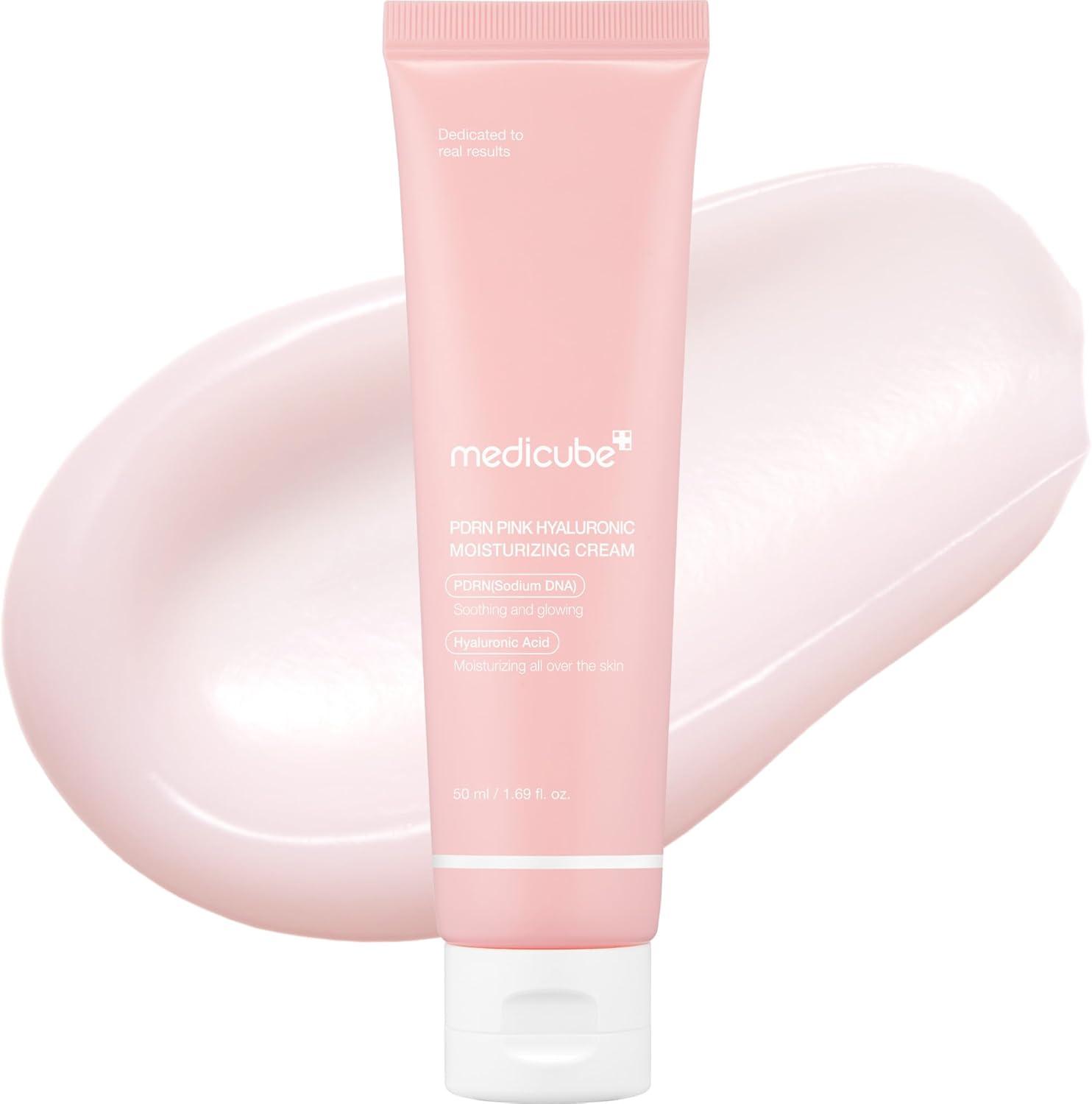 M.edicube Salmon DNA PDRN Creme Hidratante| Alívio de Imperfeições & Hidratante | Restaura a Elasticidade da Pele | pele, uniformizando o tom da pele e os poros | 50ml / 1.69 fl.oz.