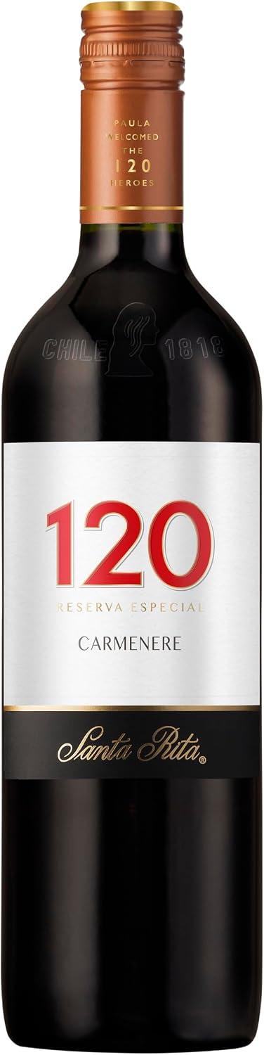 Vinho Chileno Tinto 120 Santa Rita Carmenère Garrafa 750ml