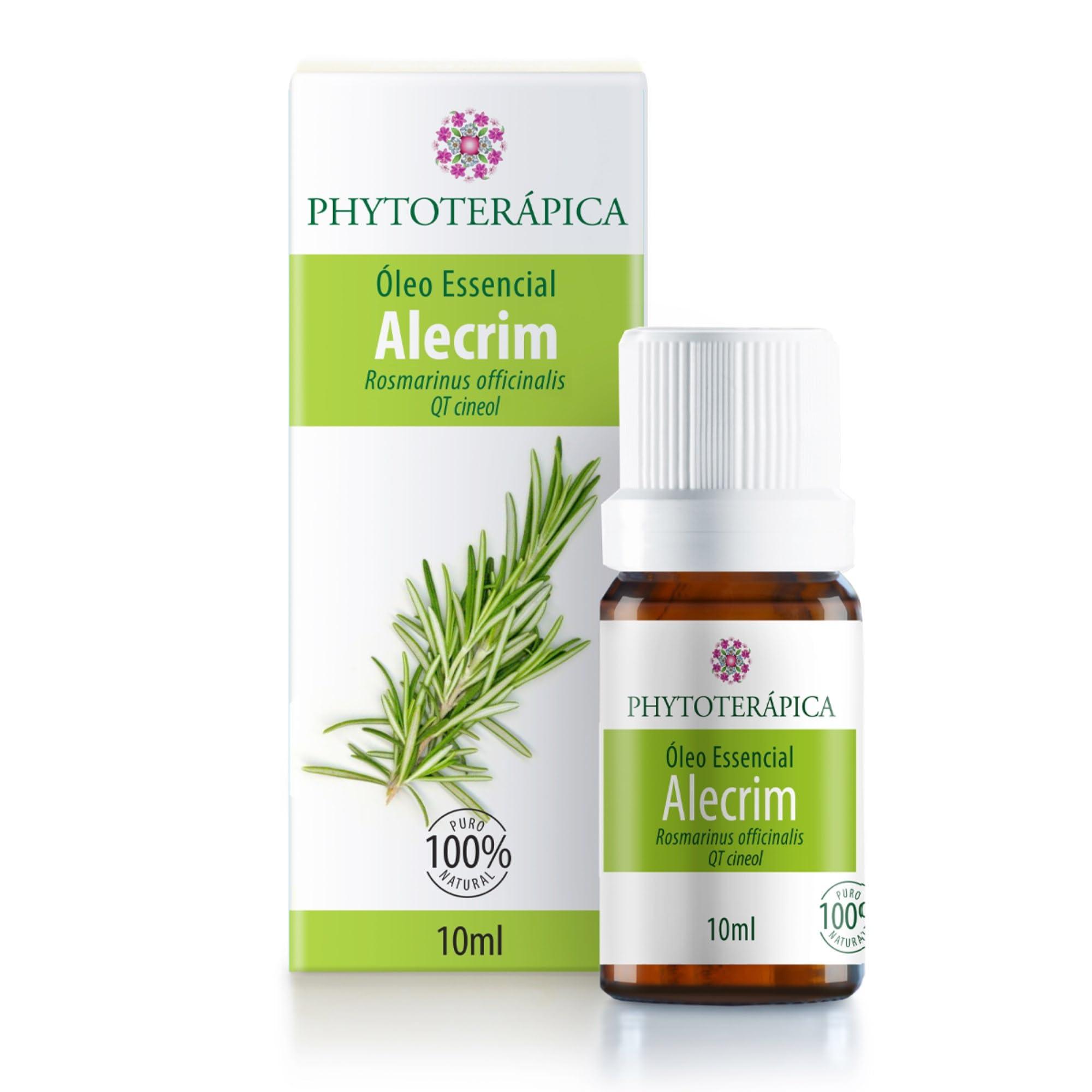 Óleo Essencial de Alecrim qt. Cineol 10ml - Energia e Foco - Fórmula Pura e Natural - Vegano - Phytoterápica