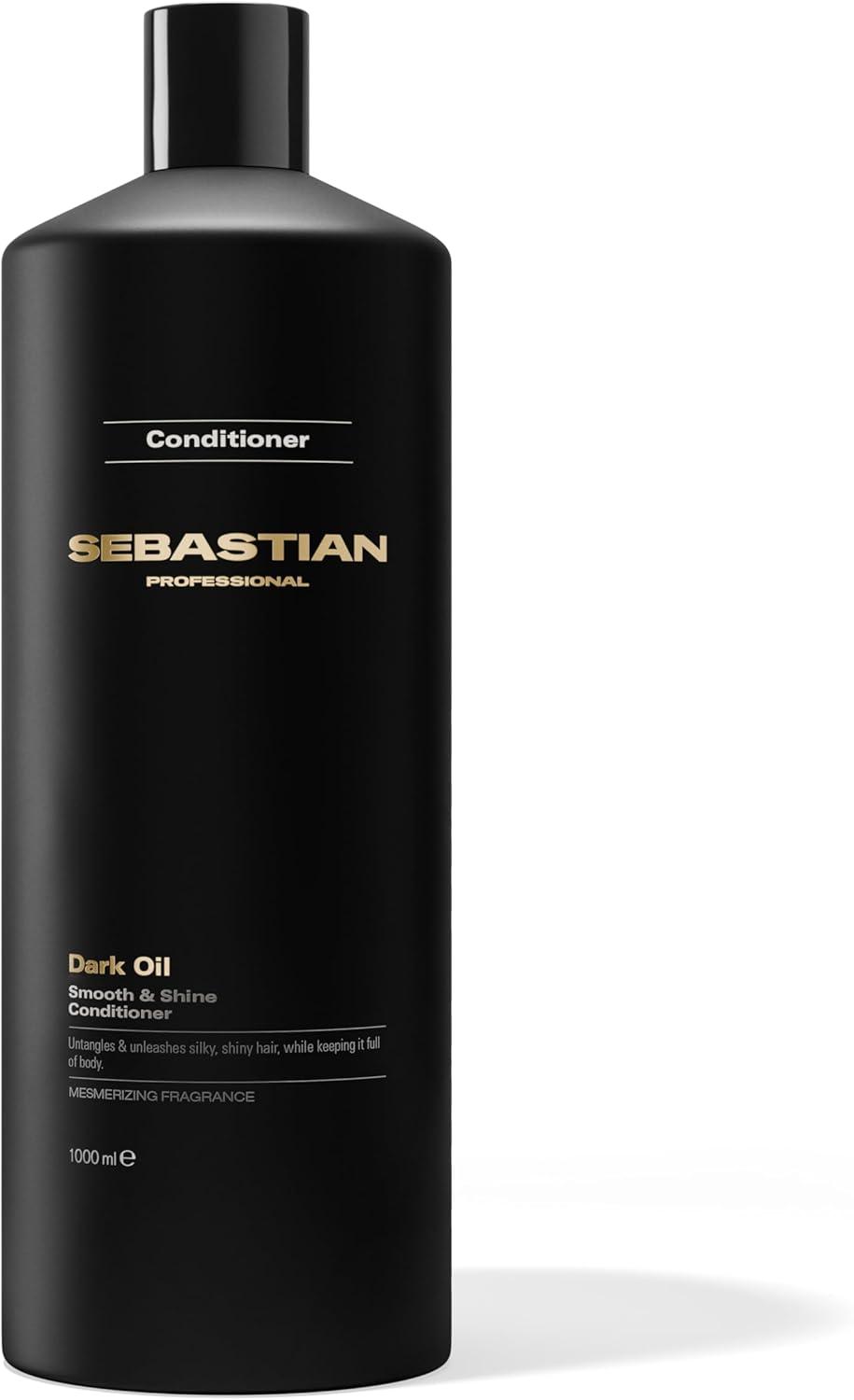 Sebastian Professional, Dark Oil, Condicionador de nutrição, brilho e maciez para todos os tipos de cabelo, 1L