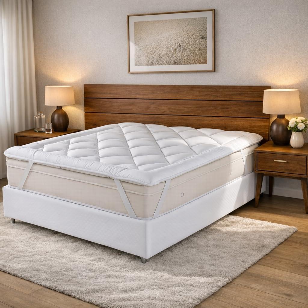 Pillow Top Protetor de Colchão Cama de Hotel Ultra Conforto Casa Dona Solteiro
