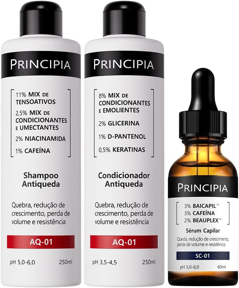 Principia Kit Antiqueda Trio Shampoo + Condicionar + Serum Capilar