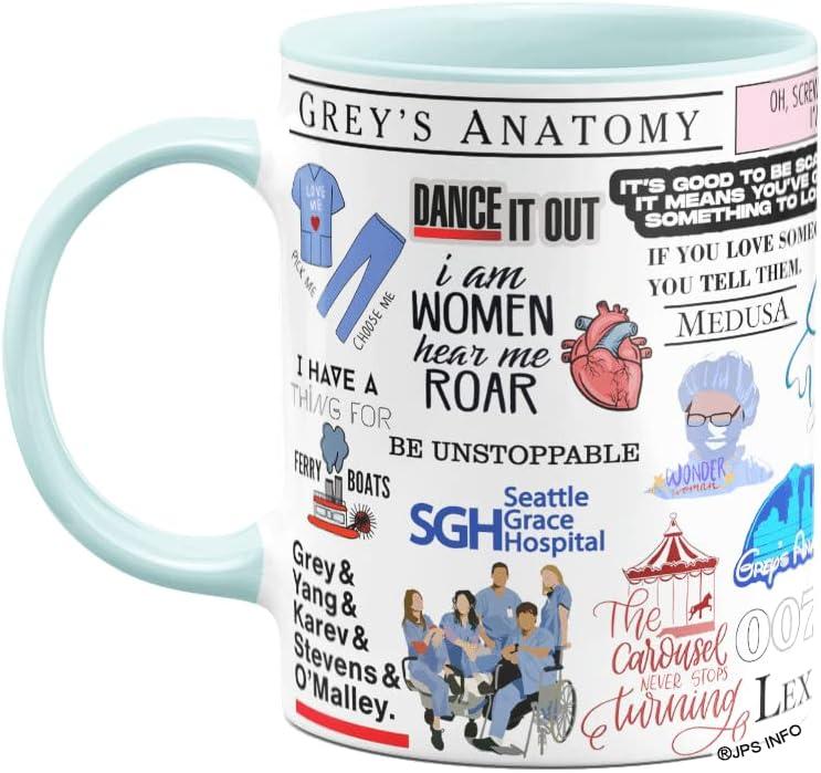 Caneca Geek Icons Moments - Greys Anatomy (Baby blue)