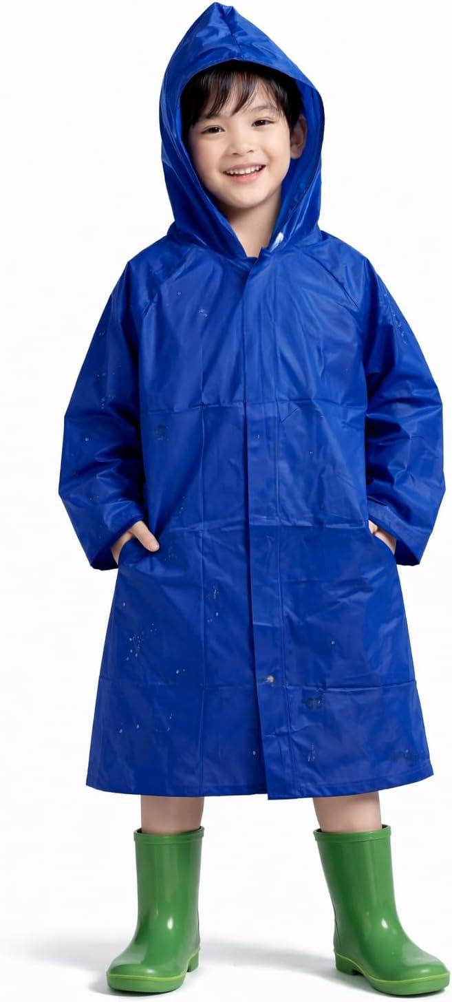 Capa de Chuva Impermeável com Capuz Leve e Confortável, Proteção Contra Chuva para Uso Diário, Ideal para Escola, Passeios, Viagens e Atividades ao Ar Livre