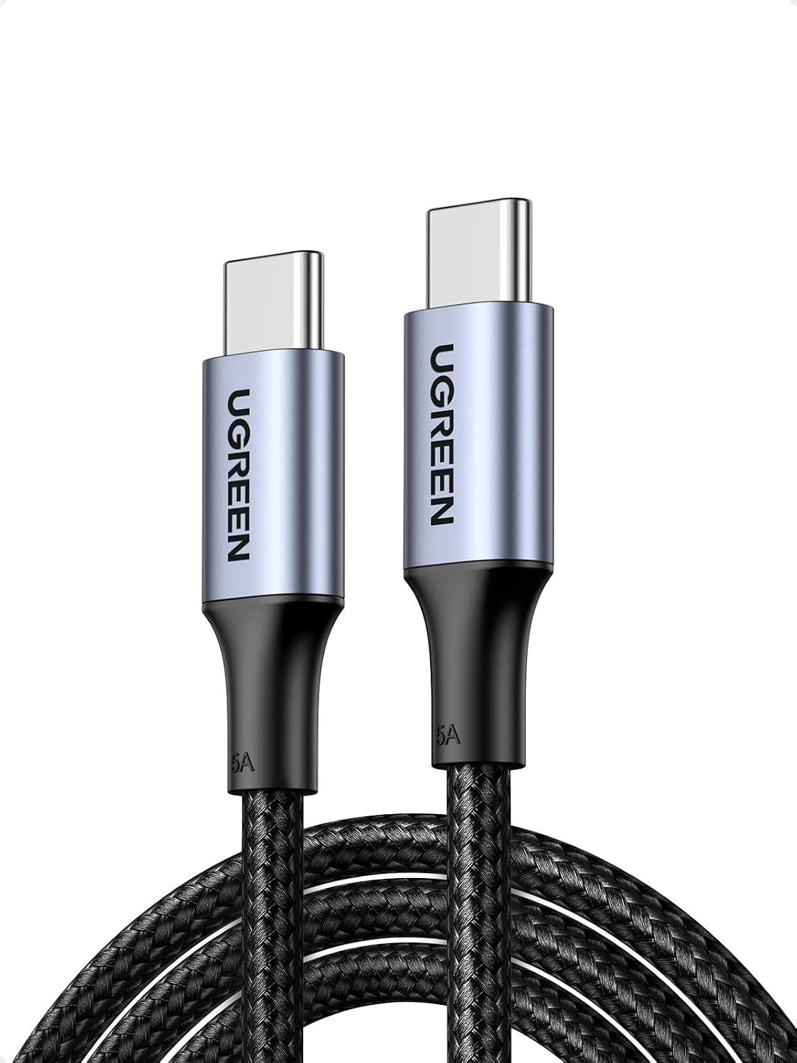 Ugreen Cabo USB C para USB C 2M 100W Pd e Qc3.0 2 Unidades
