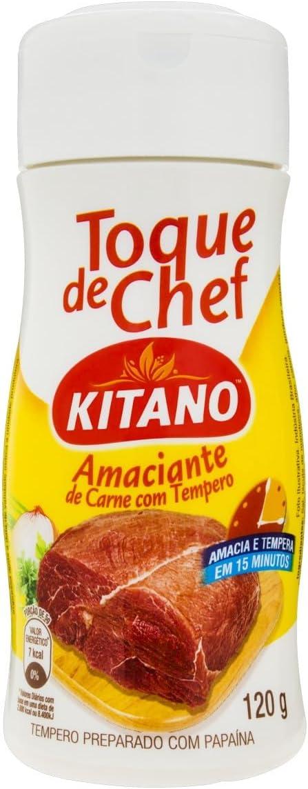 Amaciante de Carne com Tempero Toque de Chef Kitano Frasco 120g