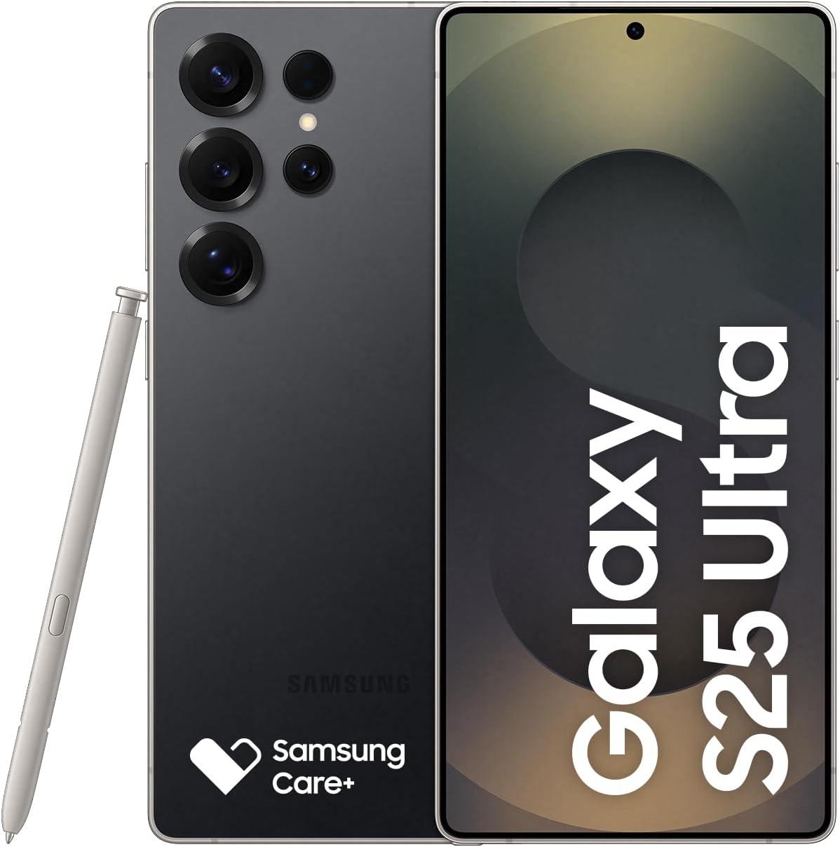 Celular Samsung Galaxy S25 Ultra 5G, 256GB, 12GB RAM, Câmera Quádrupla de 200+50+10+50, Tela Grande de 6.9", Titânio Preto