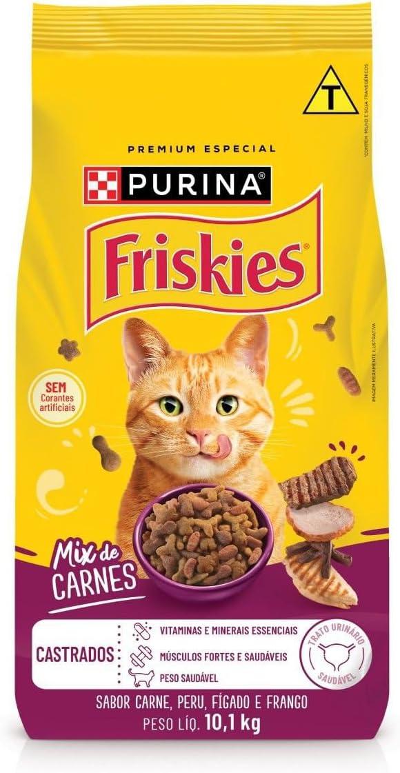 Purina Friskies Ração Gatos Castrados Friskies Mix De Carne 10 1kg