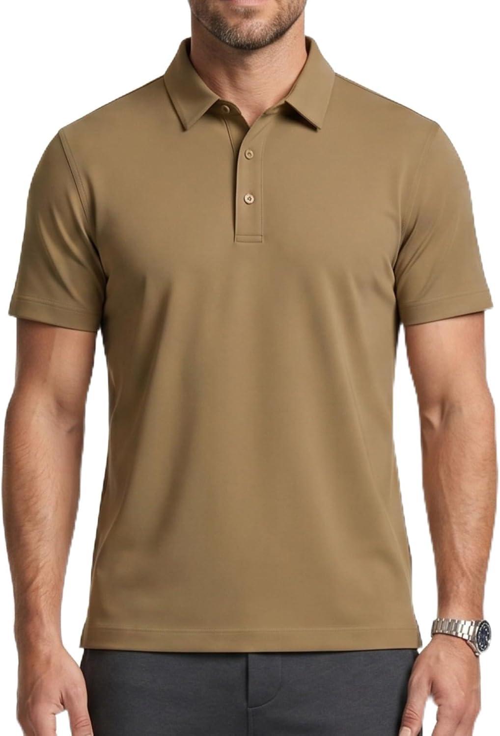 Camisa Polo Masculina Dry Fit Esticável Malha Fria Slim Confortável