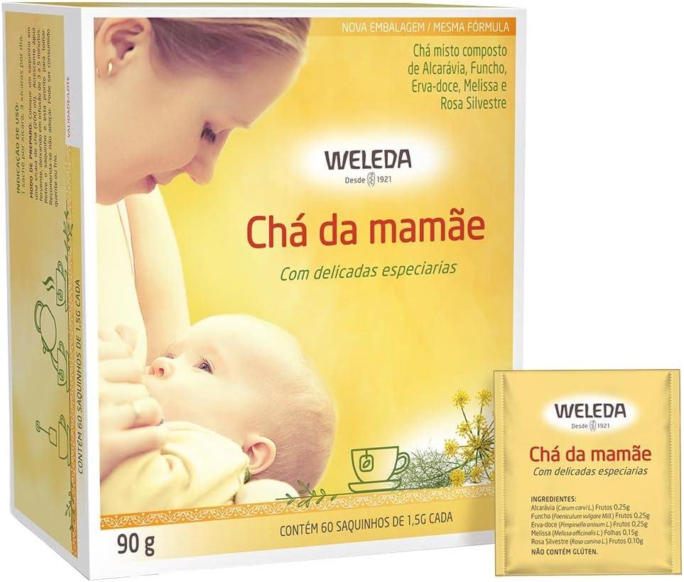 WELEDA Chá da Mamãe 60 sachês | Chá Orgânico para Gestantes e Lactantes | Apoio à Amamentação | Sem Aromas Artificiais