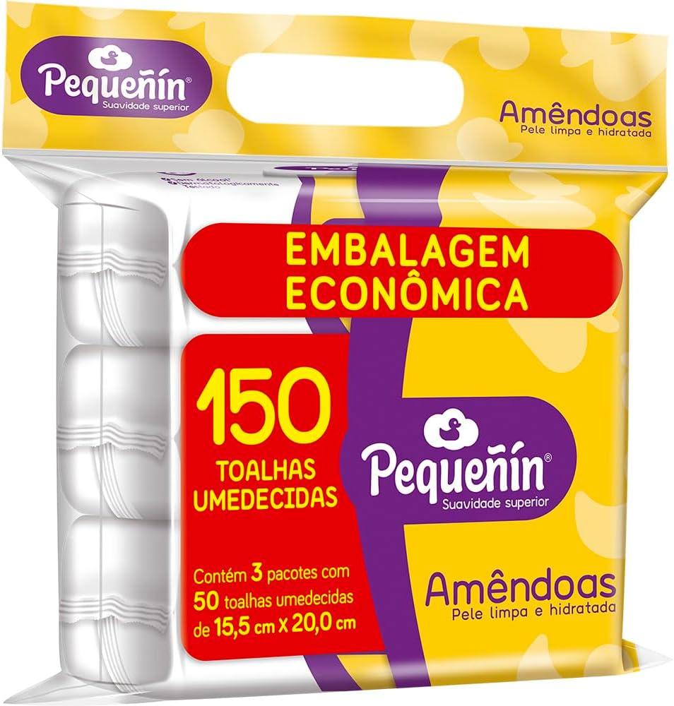 Lenços Umedecidos de Amêndoas Pequeñín, 150 Unidades