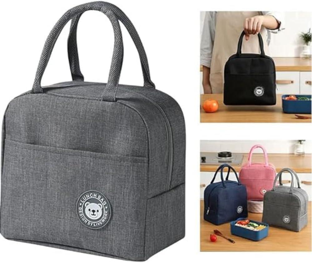 Bolsa Térmica 4L Impermeável Necessaire Lancheira Escola Marmita Academia Trabalho Praia e Camping - Quente e Frio (Vermelha)