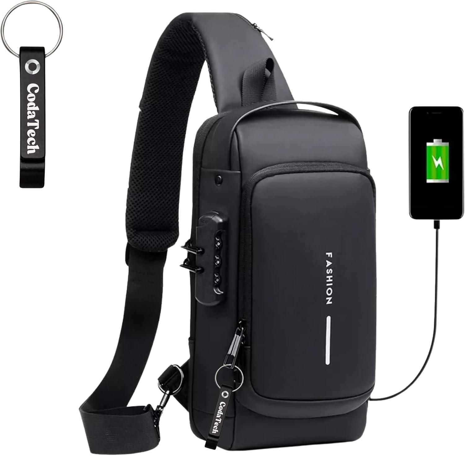 Bolsa Mochila Pochete Fashion Transversal Anti Furto impermeável